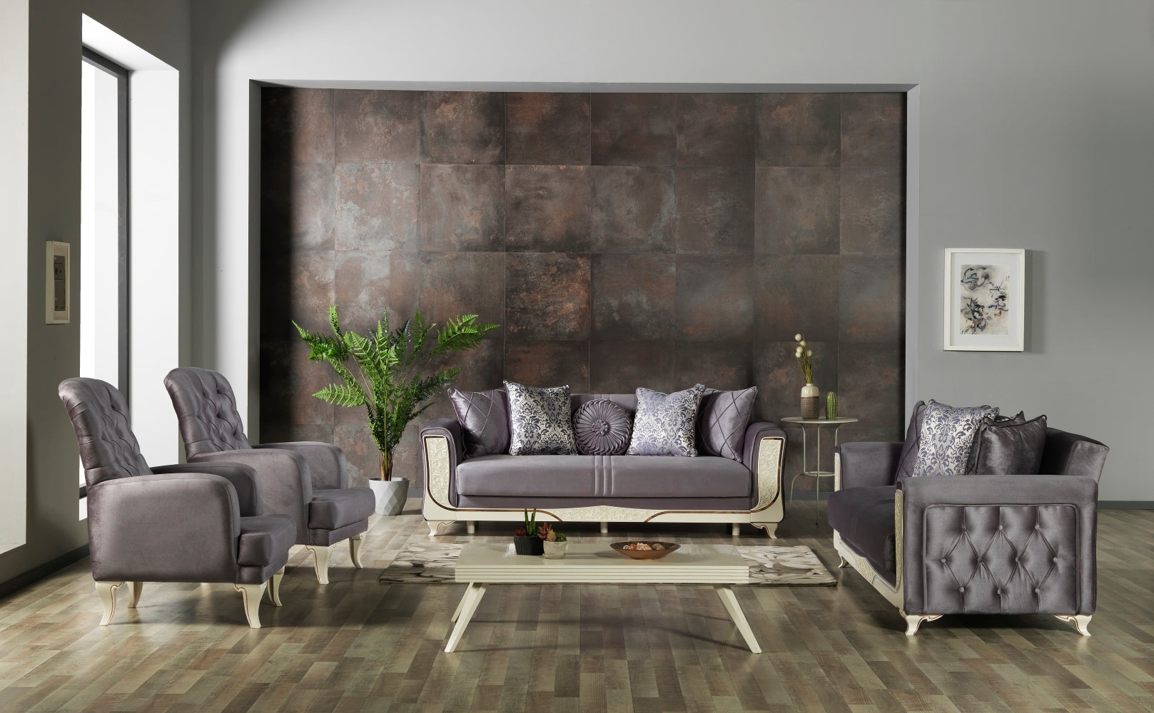 Carmen Convertible Livingroom Loveseat