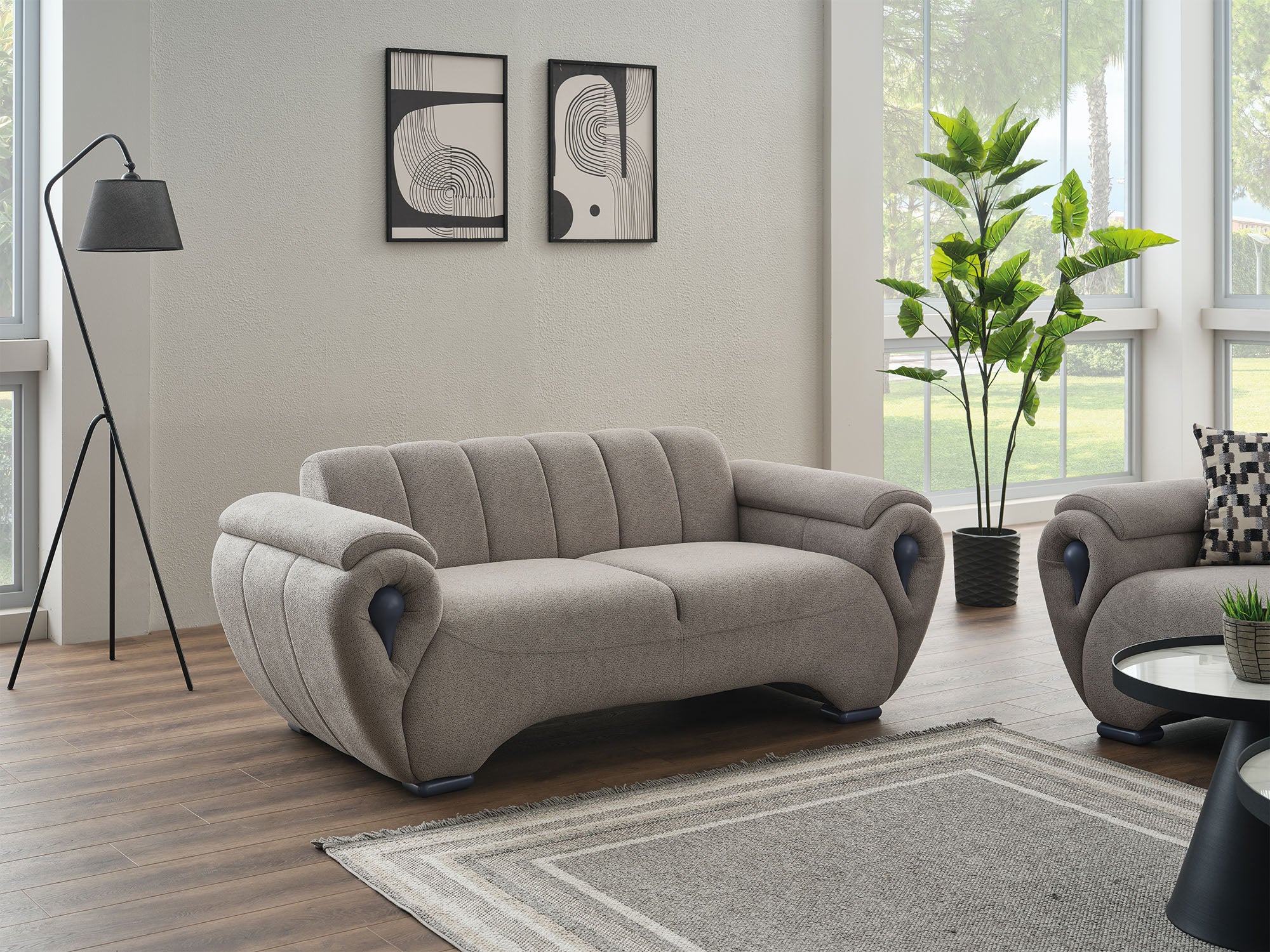 Damla Stationary Loveseat