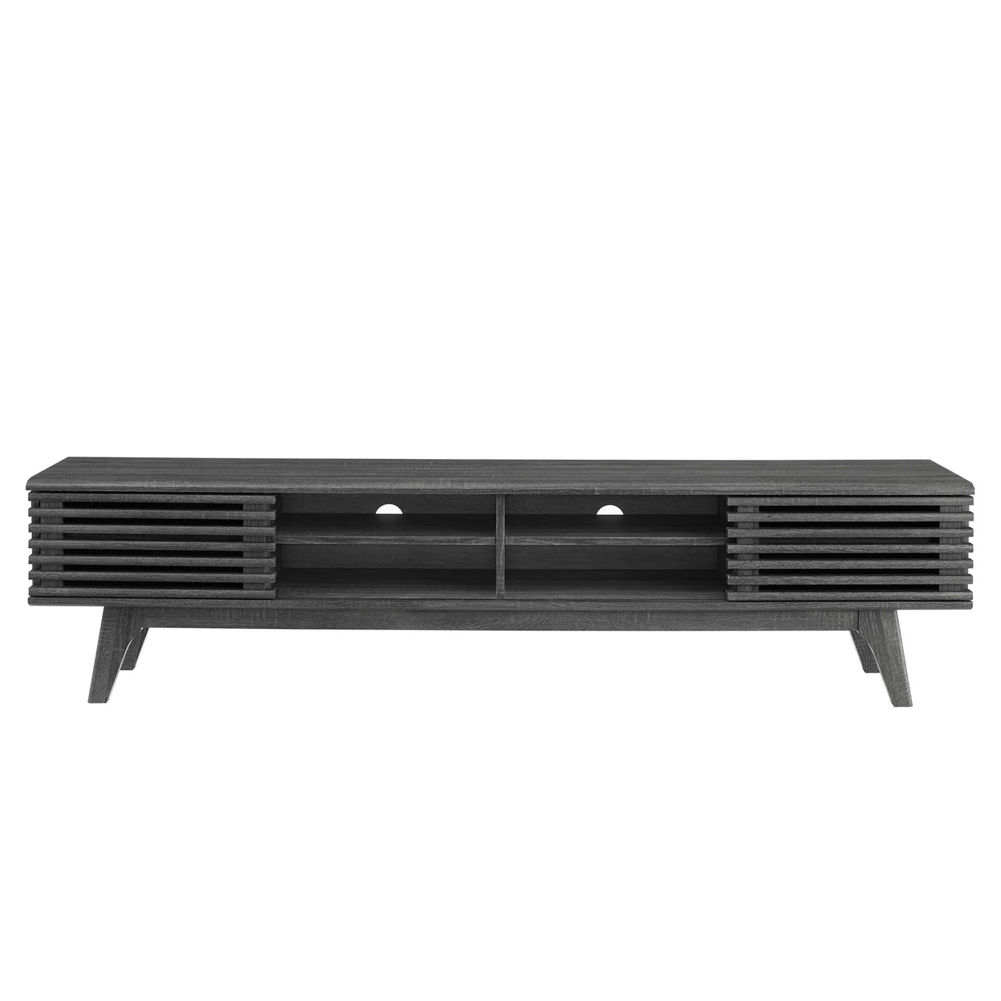 Render 70" Entertainment Center TV Stand in Walnut