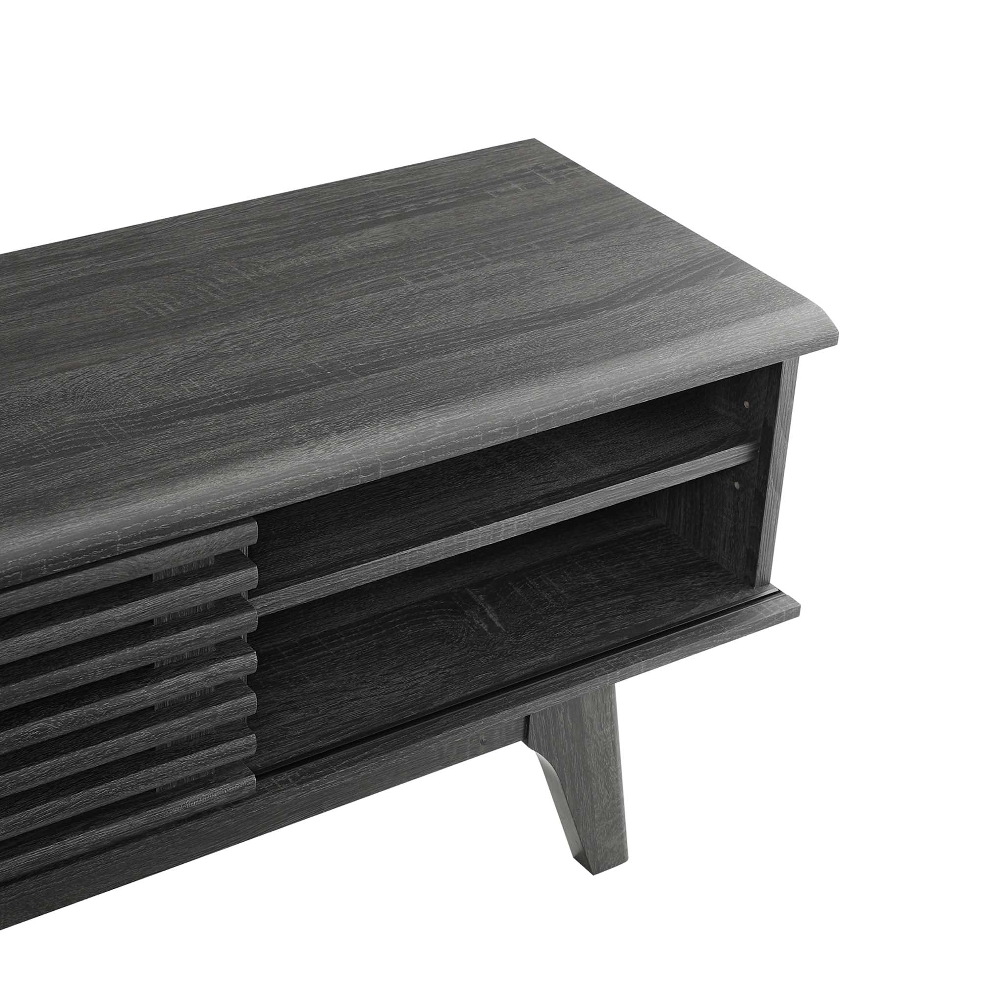 Render 70" Entertainment Center TV Stand in Walnut