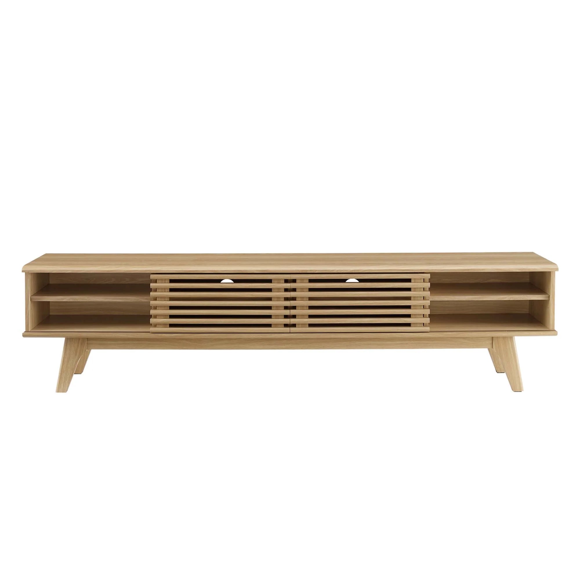 Render 70" Entertainment Center TV Stand in Walnut