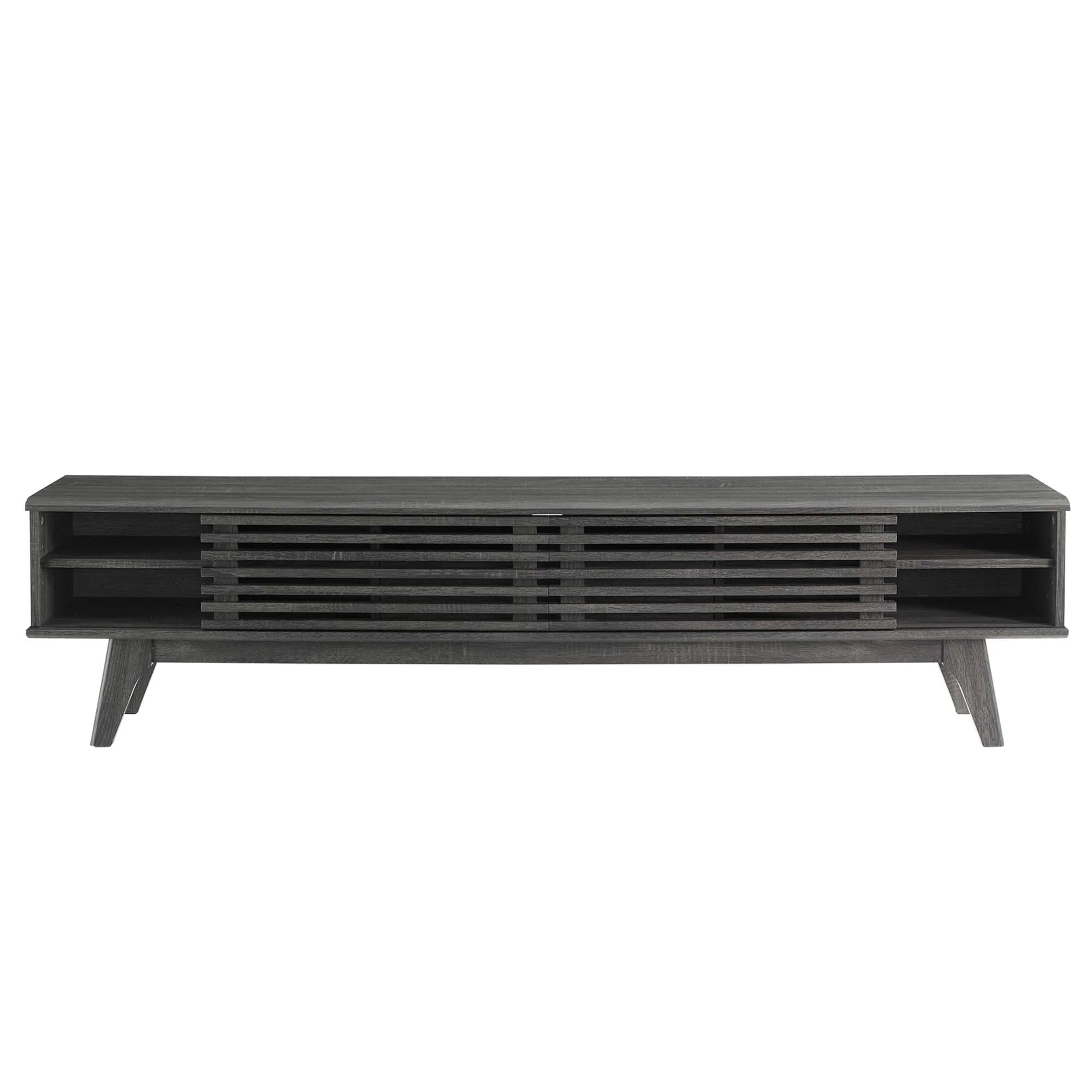 Render 70" TV Stand in Walnut, Oak, Charcoal