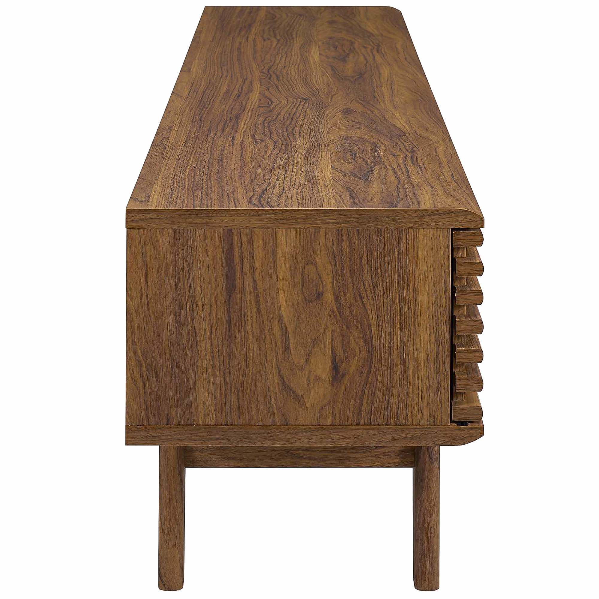 Render 70" TV Stand in Walnut, Oak, Charcoal