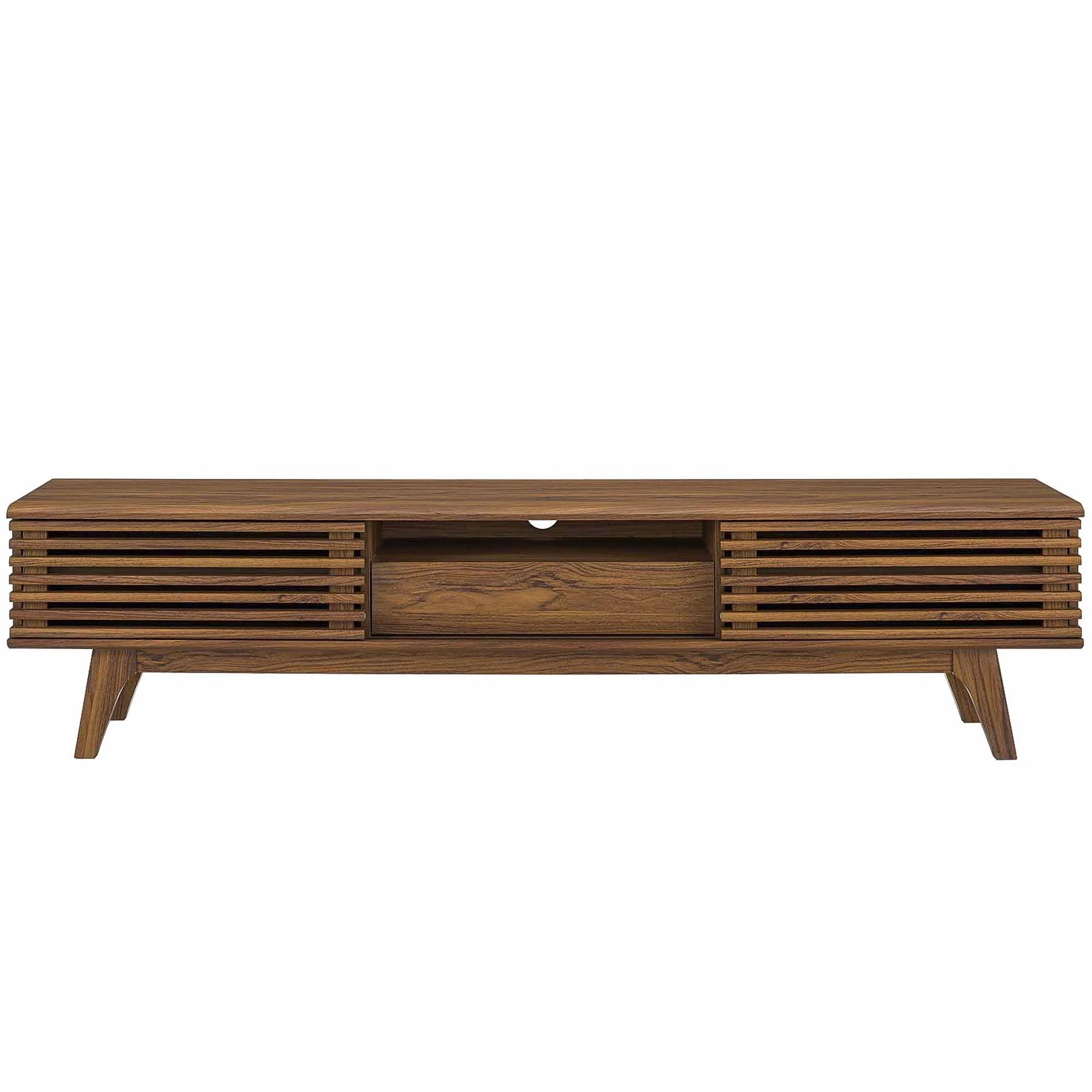 Render 70" TV Stand in Walnut, Oak, Charcoal
