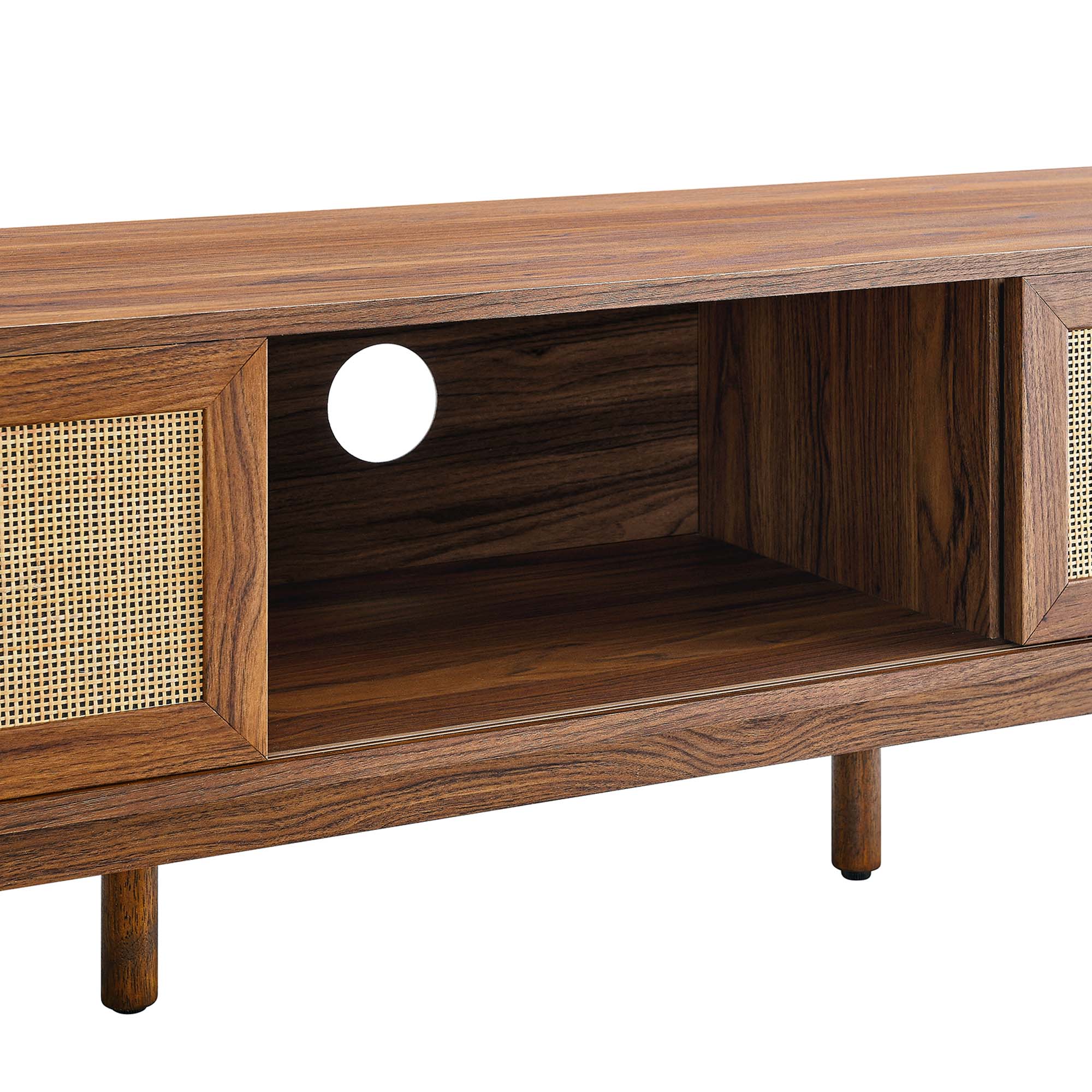 Soma 60 TV Stand in Walnut, Oak