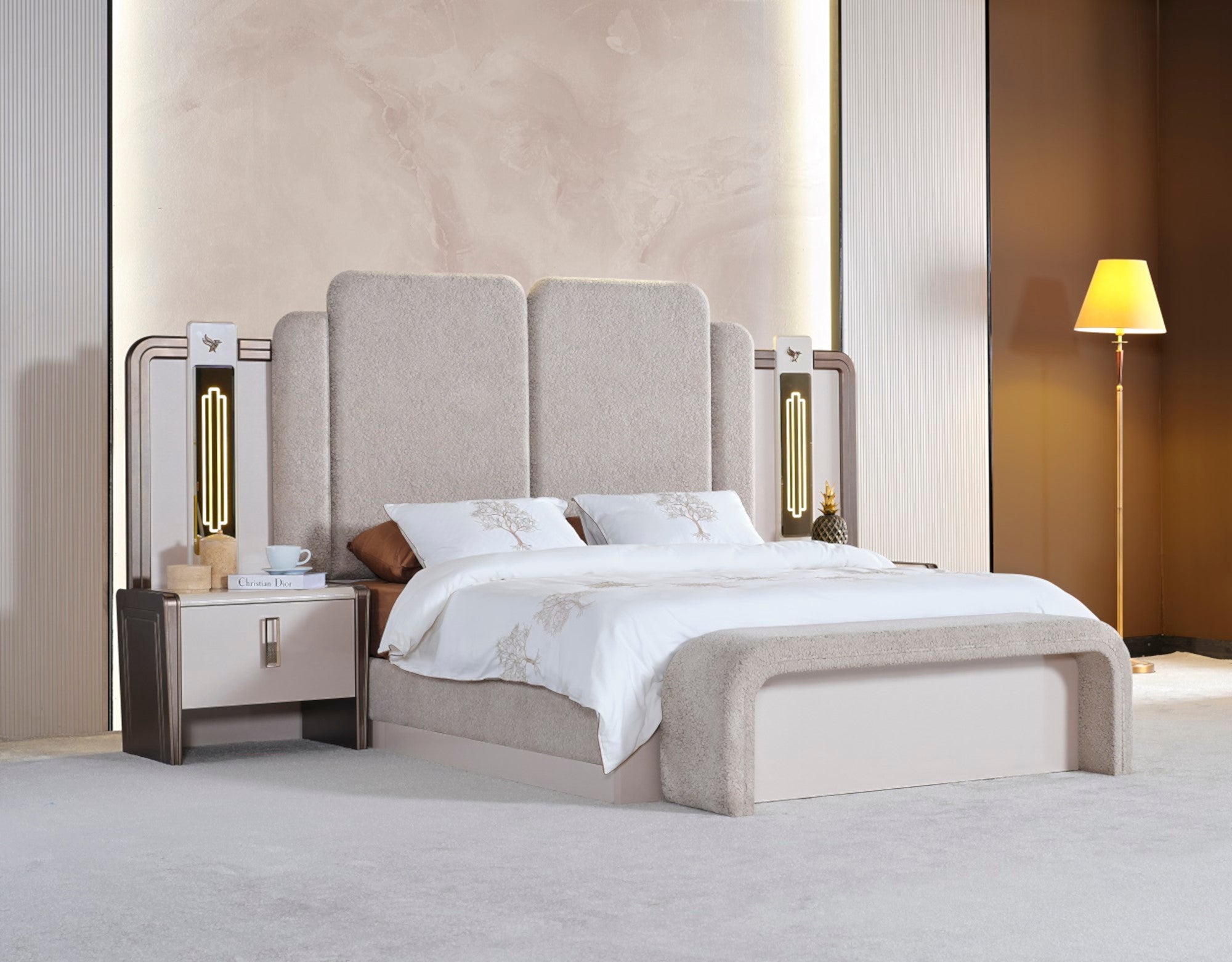 Nirvana Bed Frame With Headboard