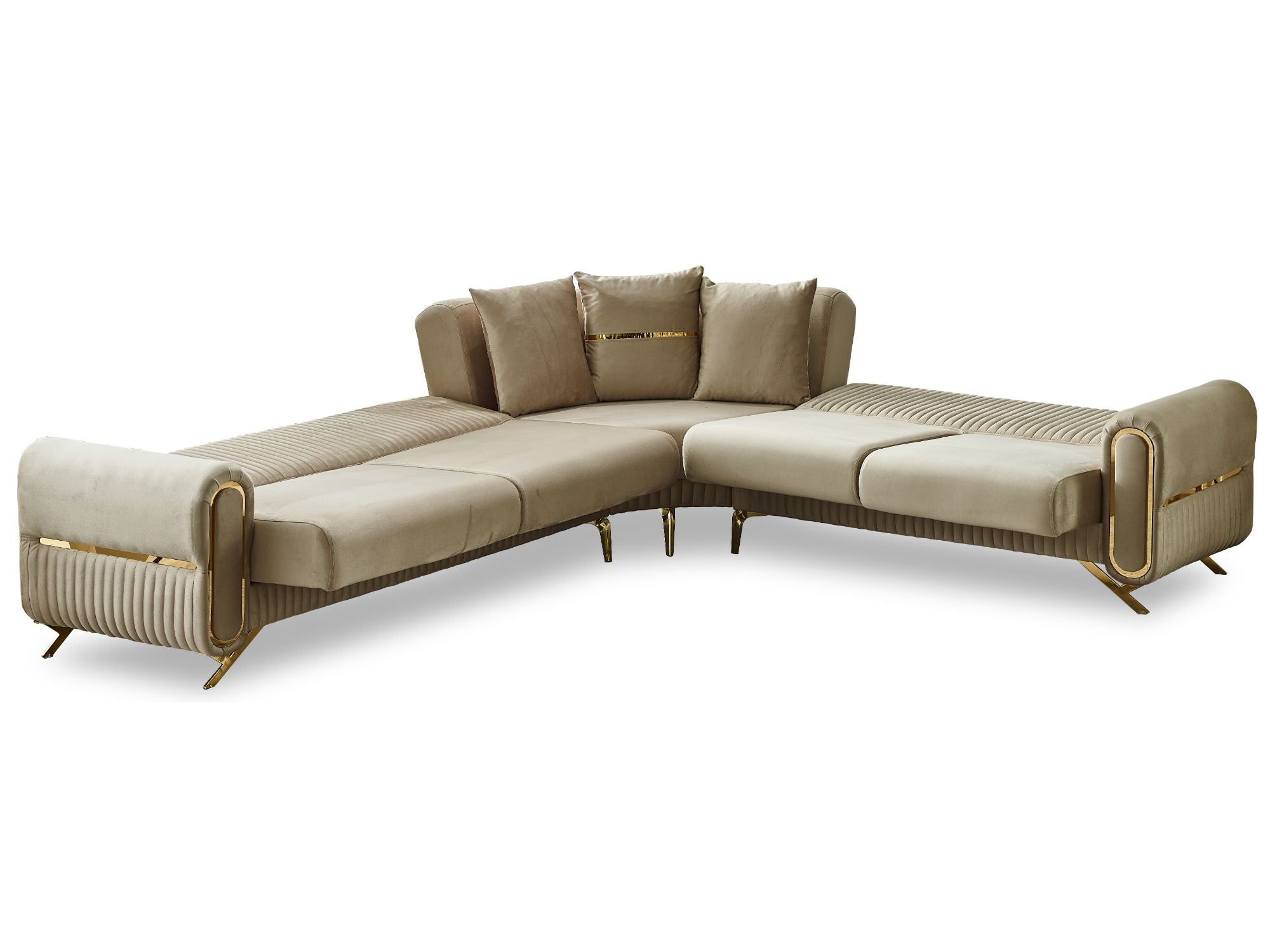 Royal 125" / 113" Wide Convertible Sectional