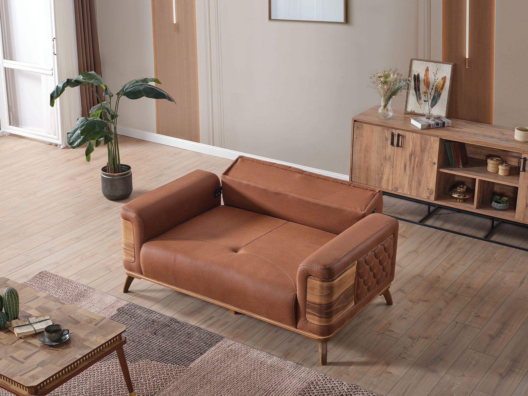 Ruby Convertible Loveseat