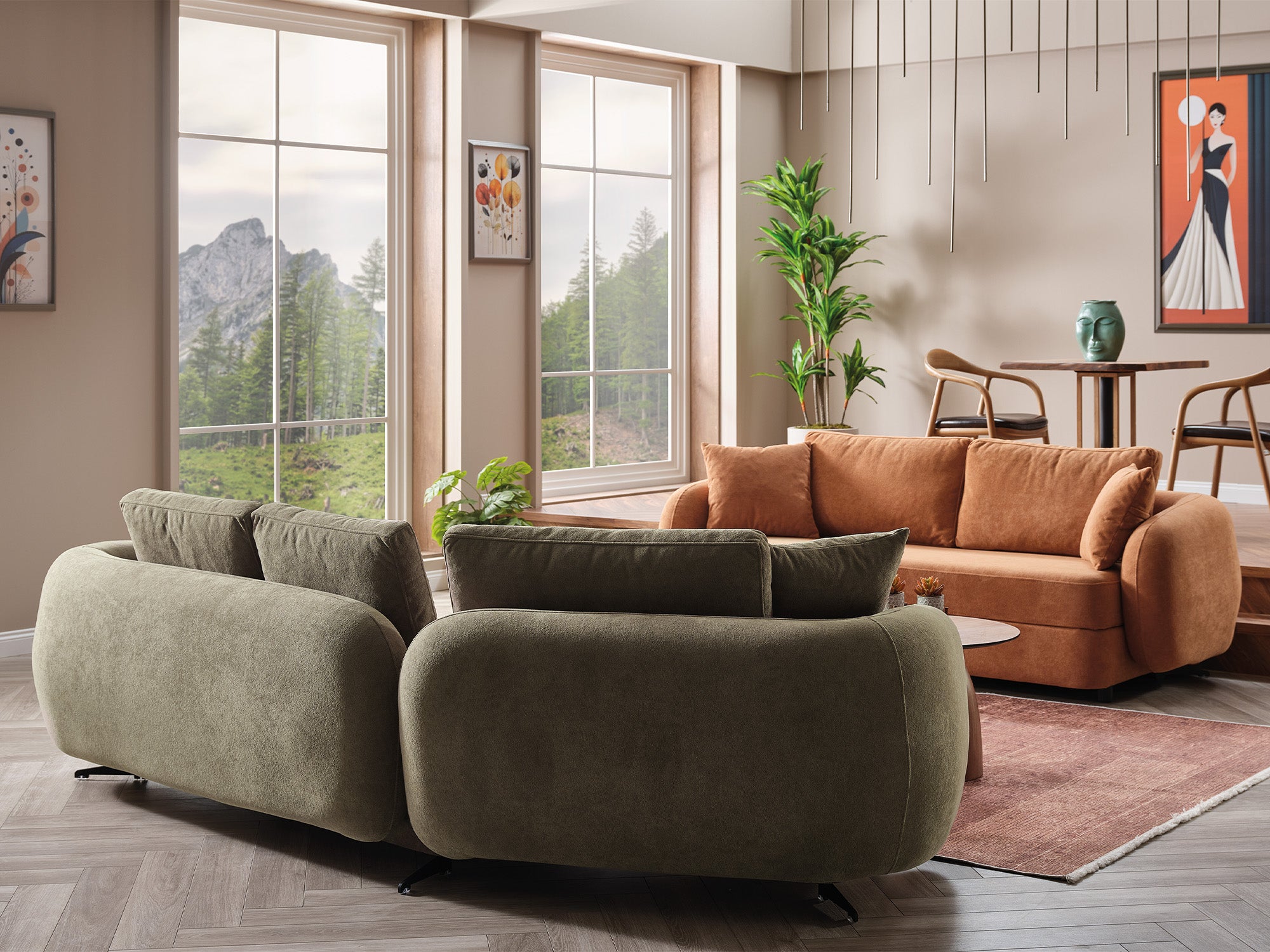 Toscana Stationary 4 Seat Sofa