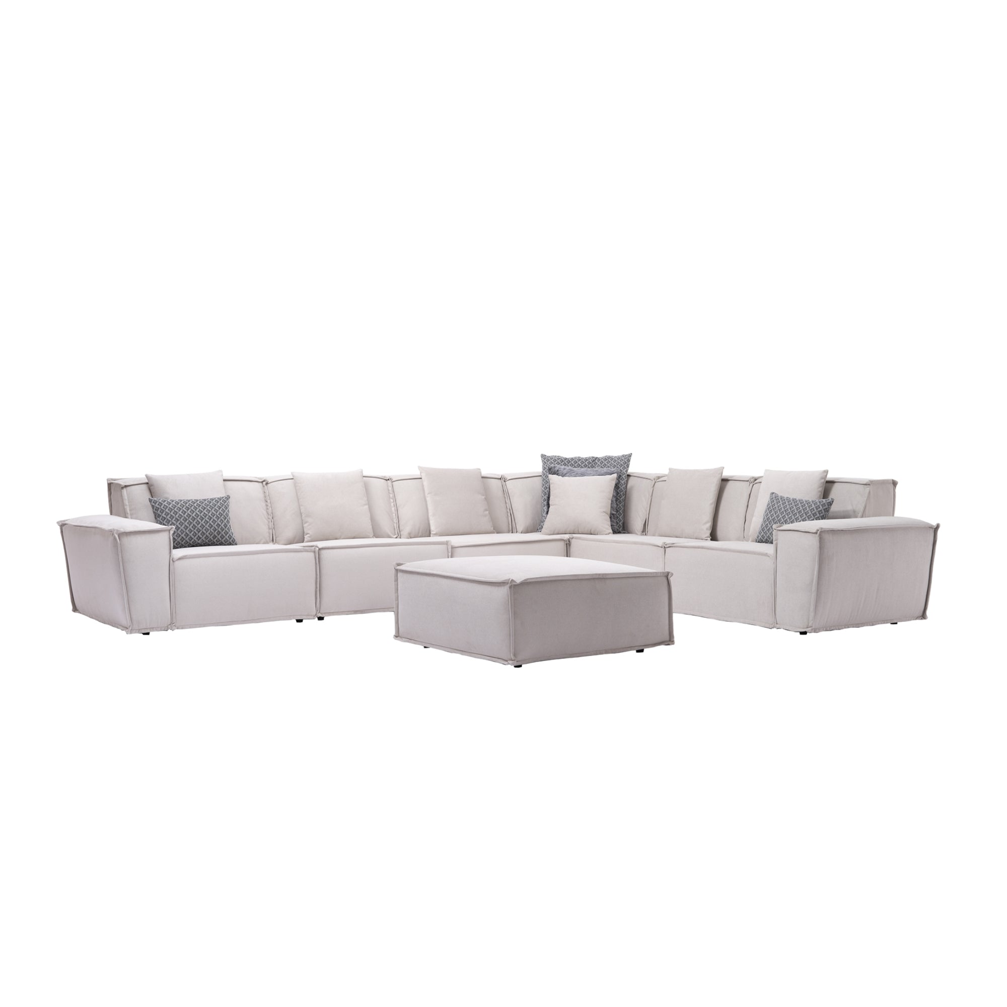 Padova Sectional With Ottoman