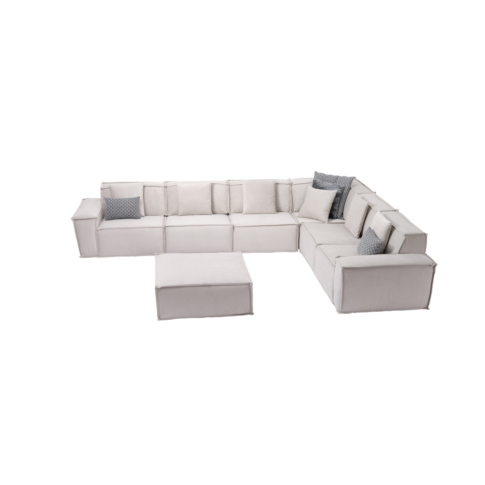 Padova Sectional With Ottoman