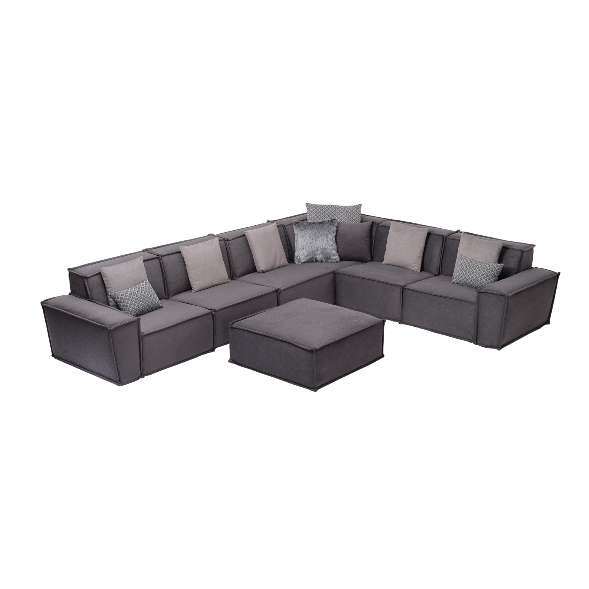 Padova Sectional With Ottoman
