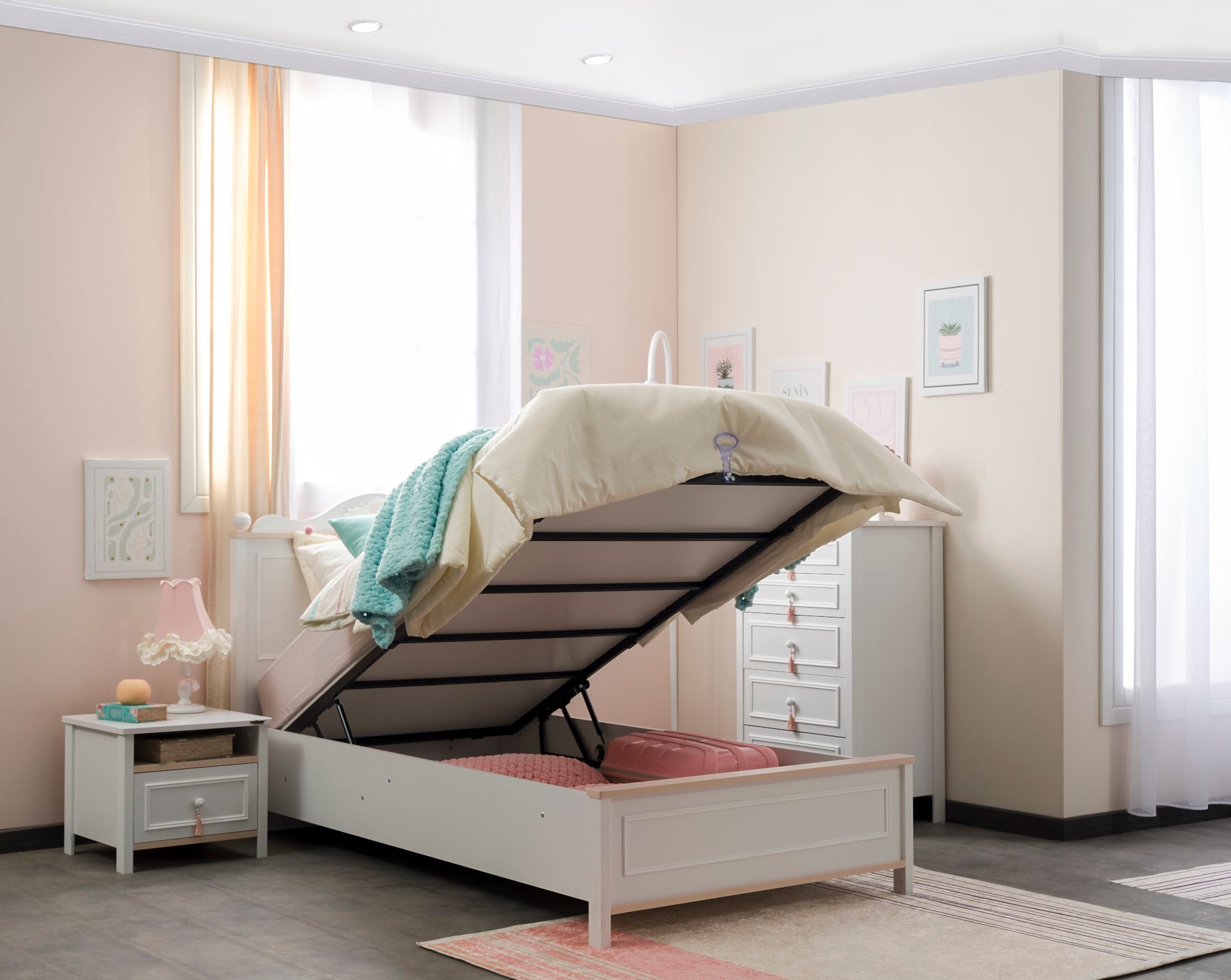 Alya Twin Bed With Headboard