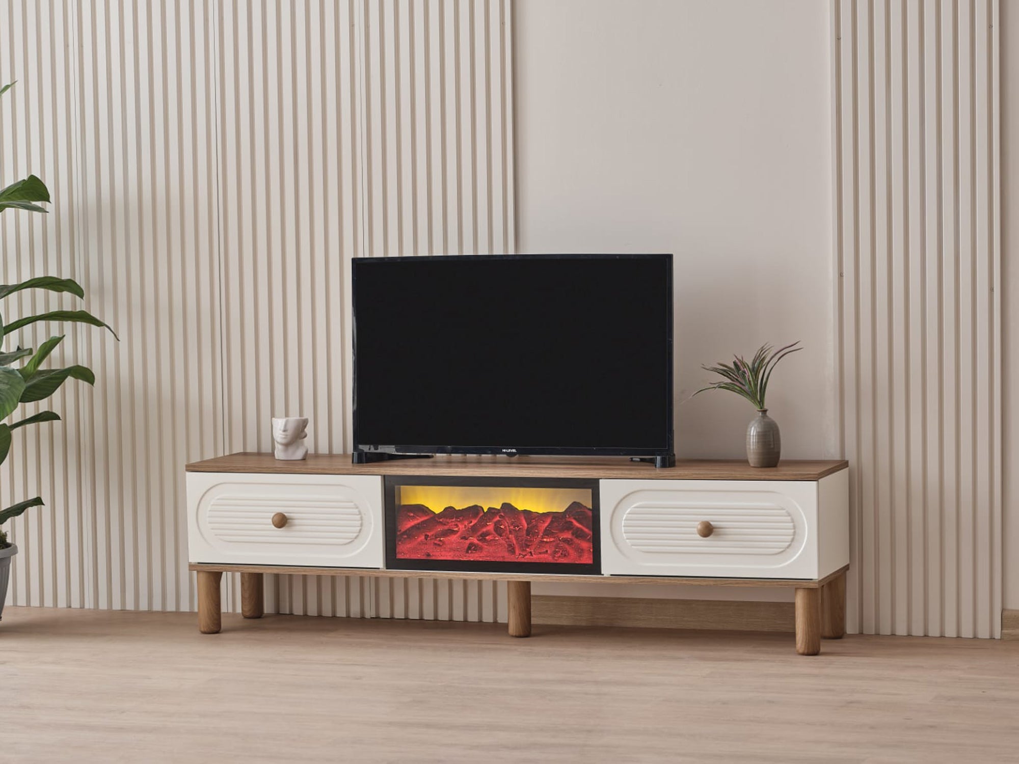 Bohem Tv Stand With Fireplace