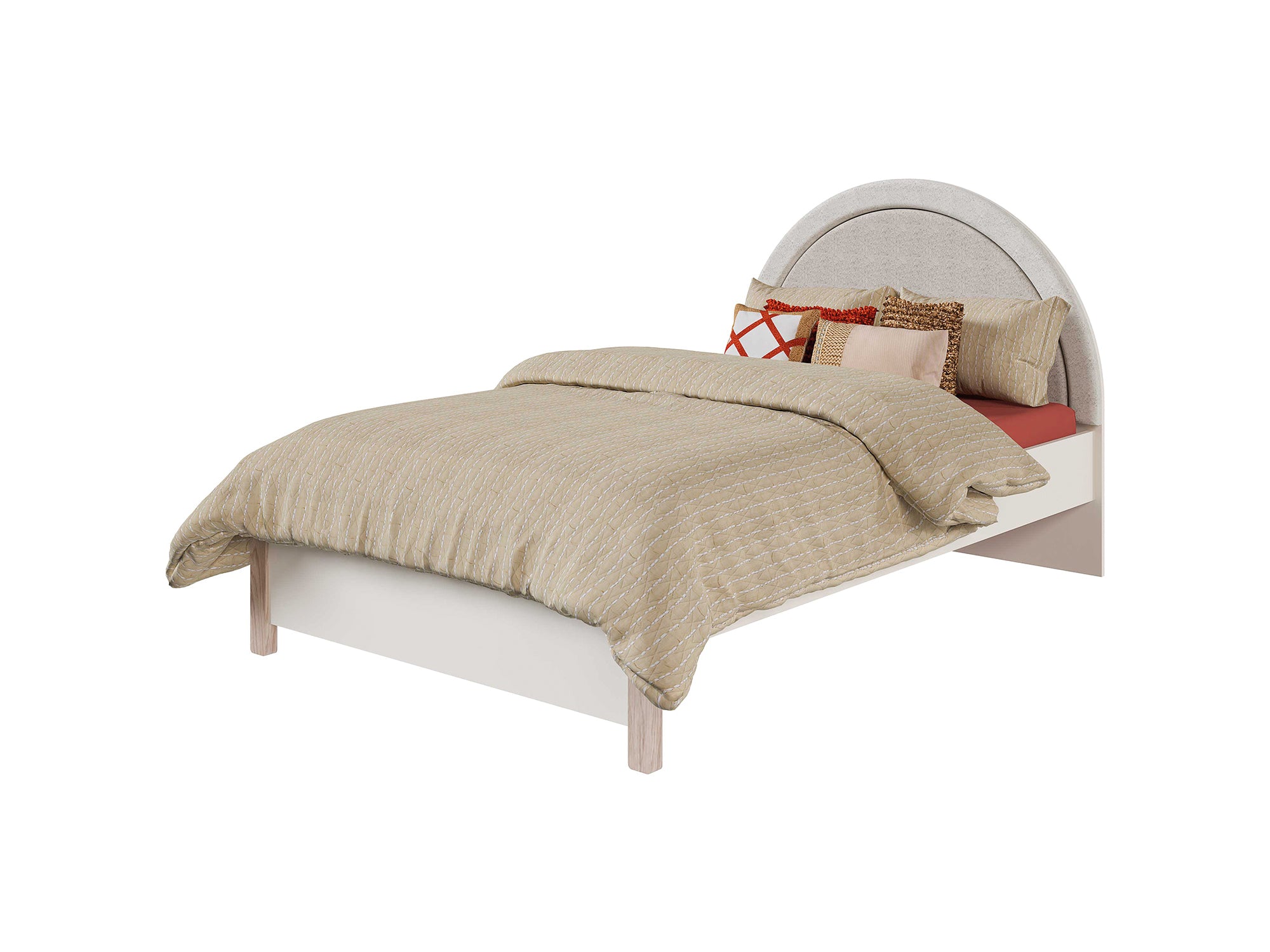 Bohemsoft Twin Bed With Headboard