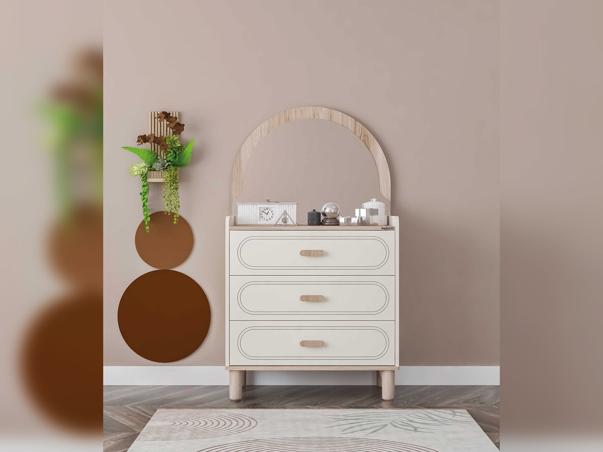 Bohemsoft Dresser With Mirror
