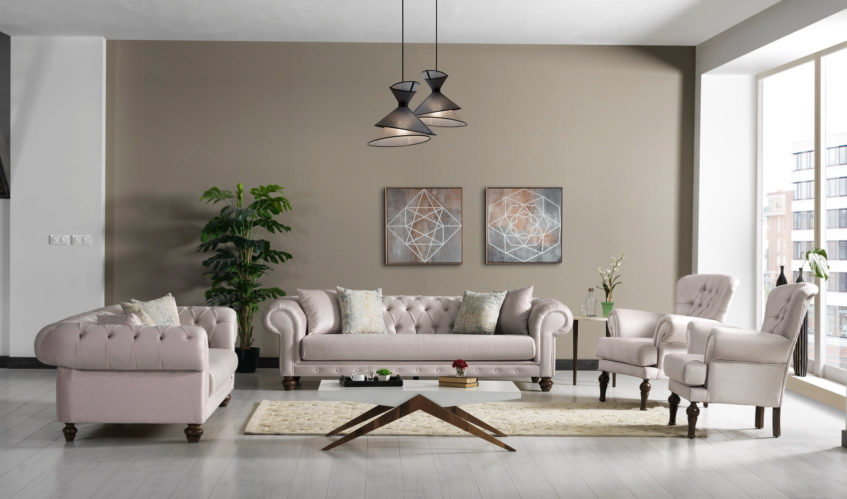 Chester Stationary Livingroom Sofa