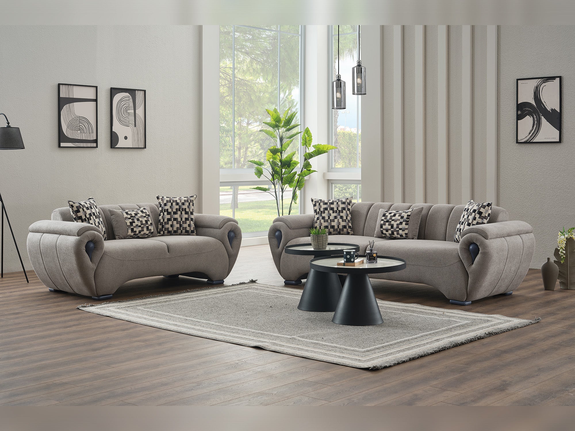 Damla Stationary Loveseat