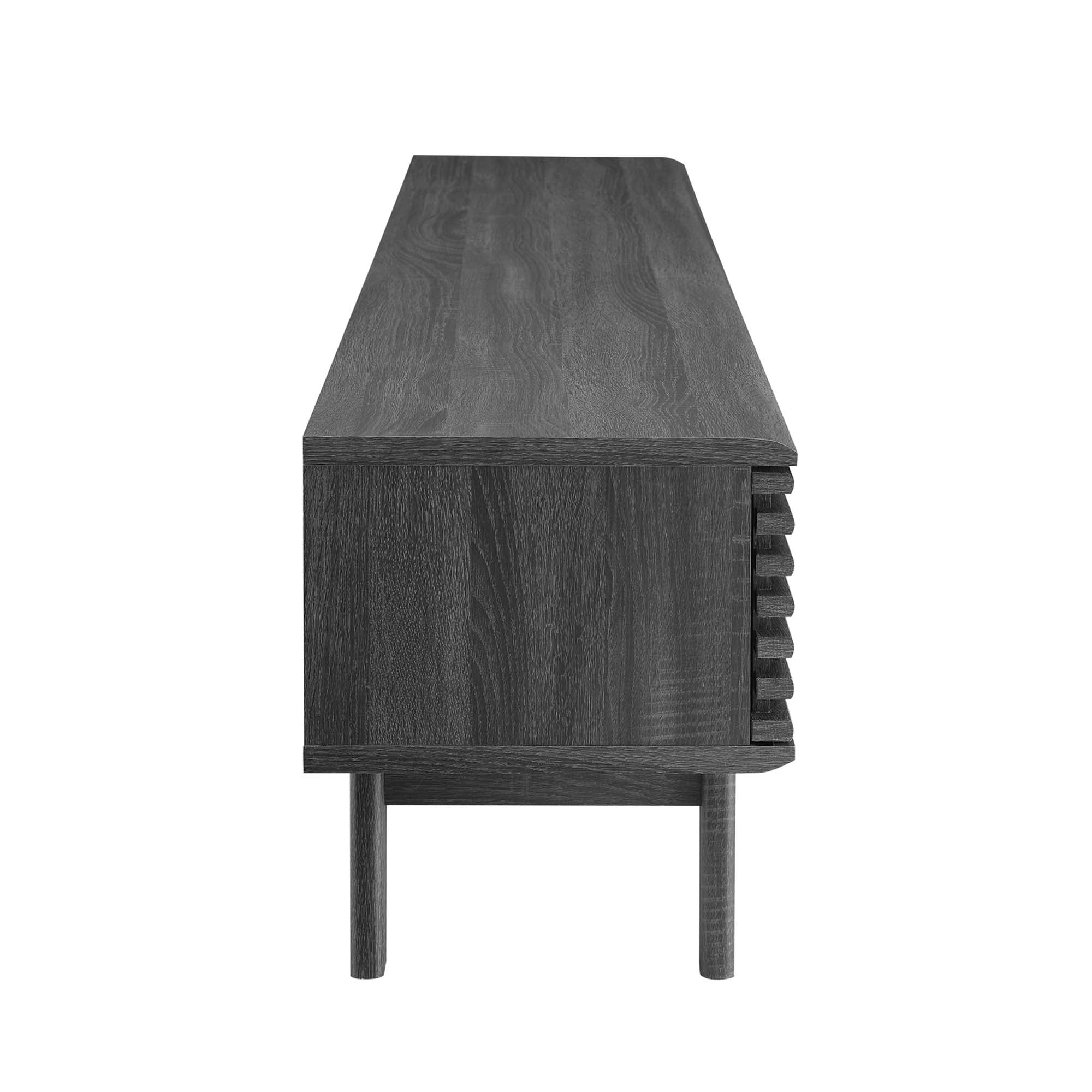 Render 70" Entertainment Center TV Stand in Walnut