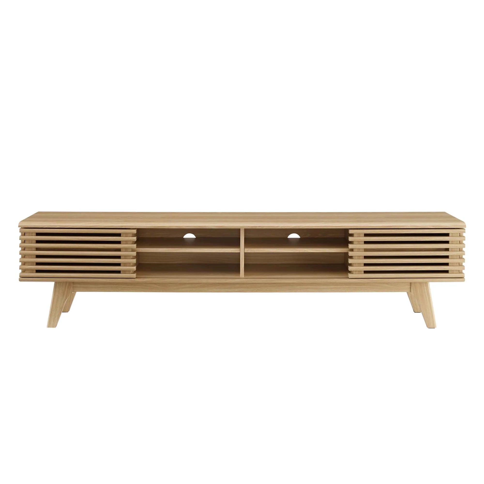 Render 70" Entertainment Center TV Stand in Walnut