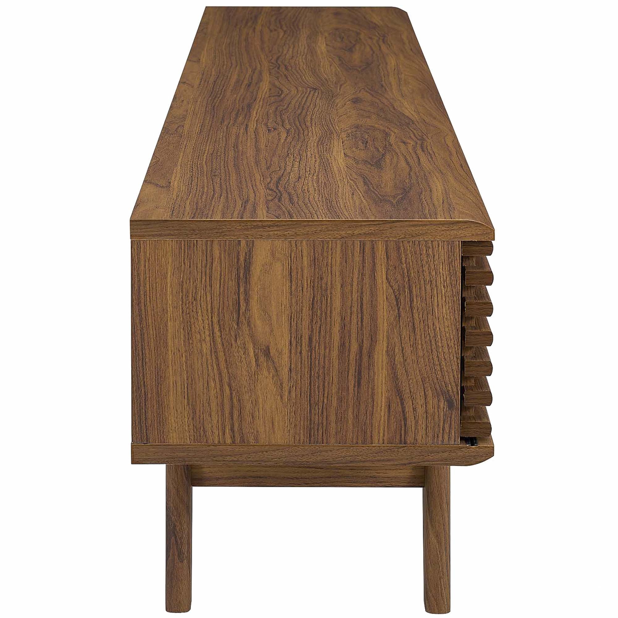 Render 70" Entertainment Center TV Stand in Walnut