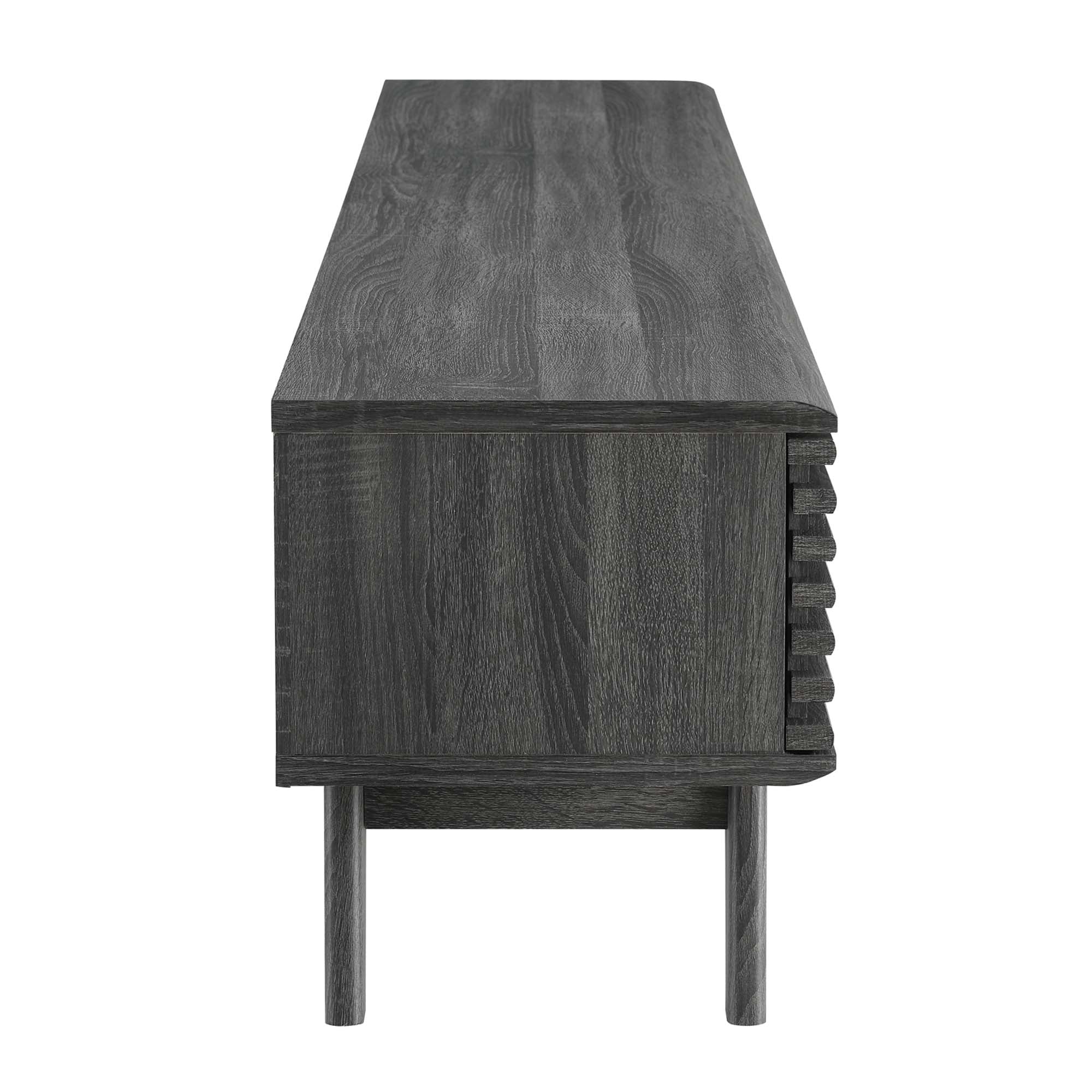 Render 70" TV Stand in Walnut, Oak, Charcoal
