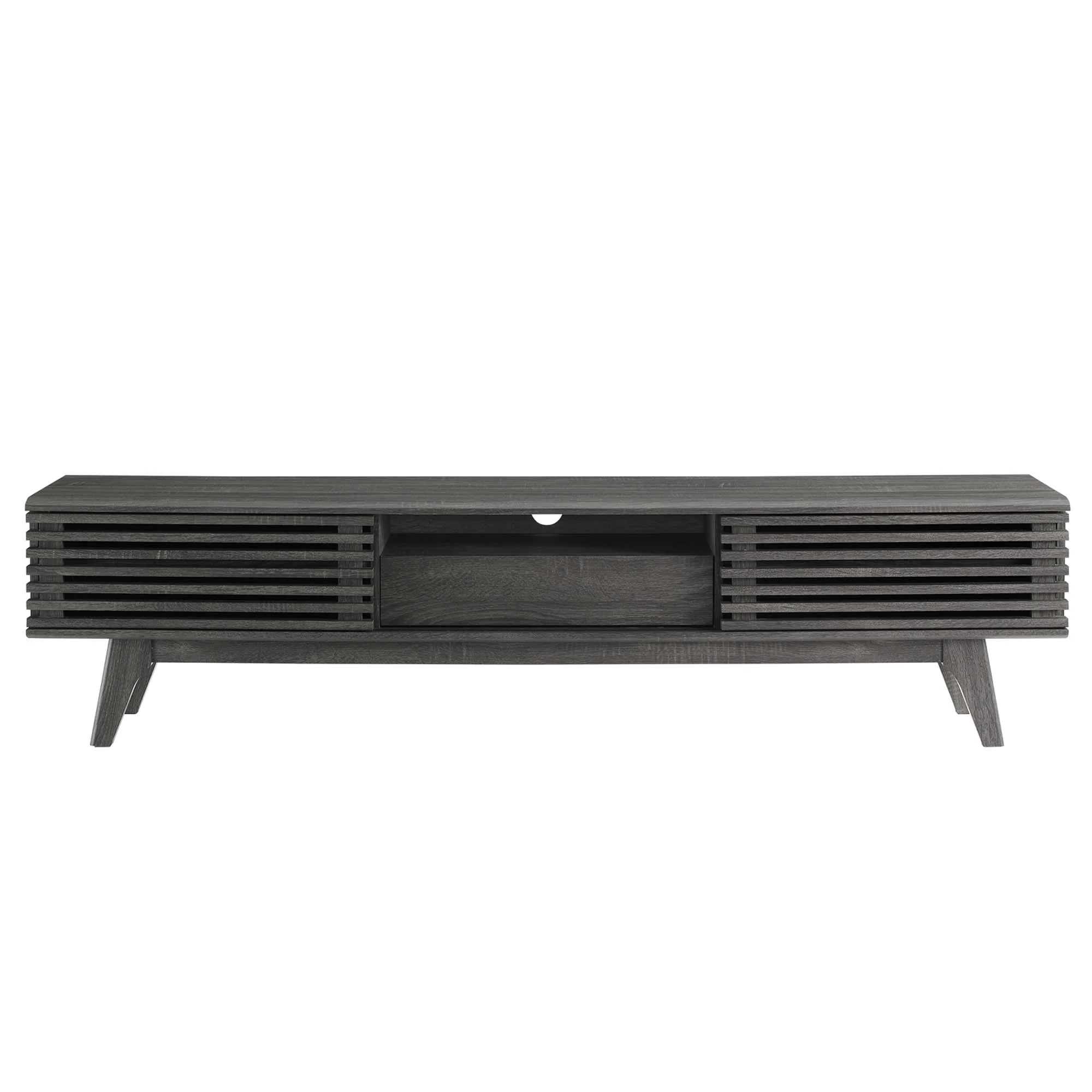Render 70" TV Stand in Walnut, Oak, Charcoal