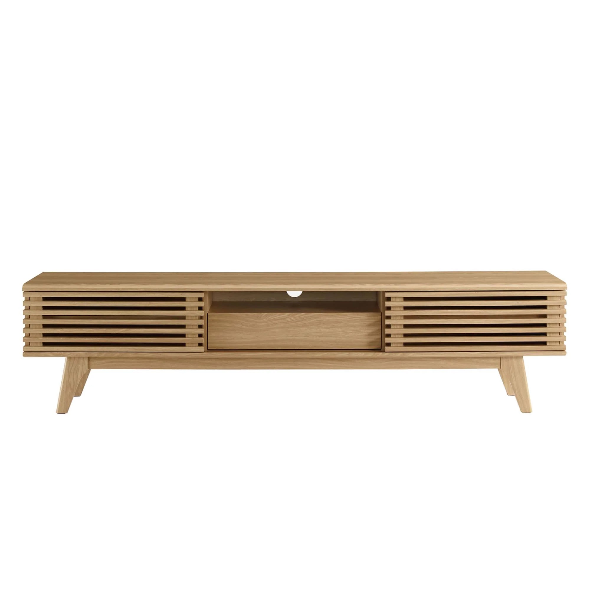 Render 70" TV Stand in Walnut, Oak, Charcoal
