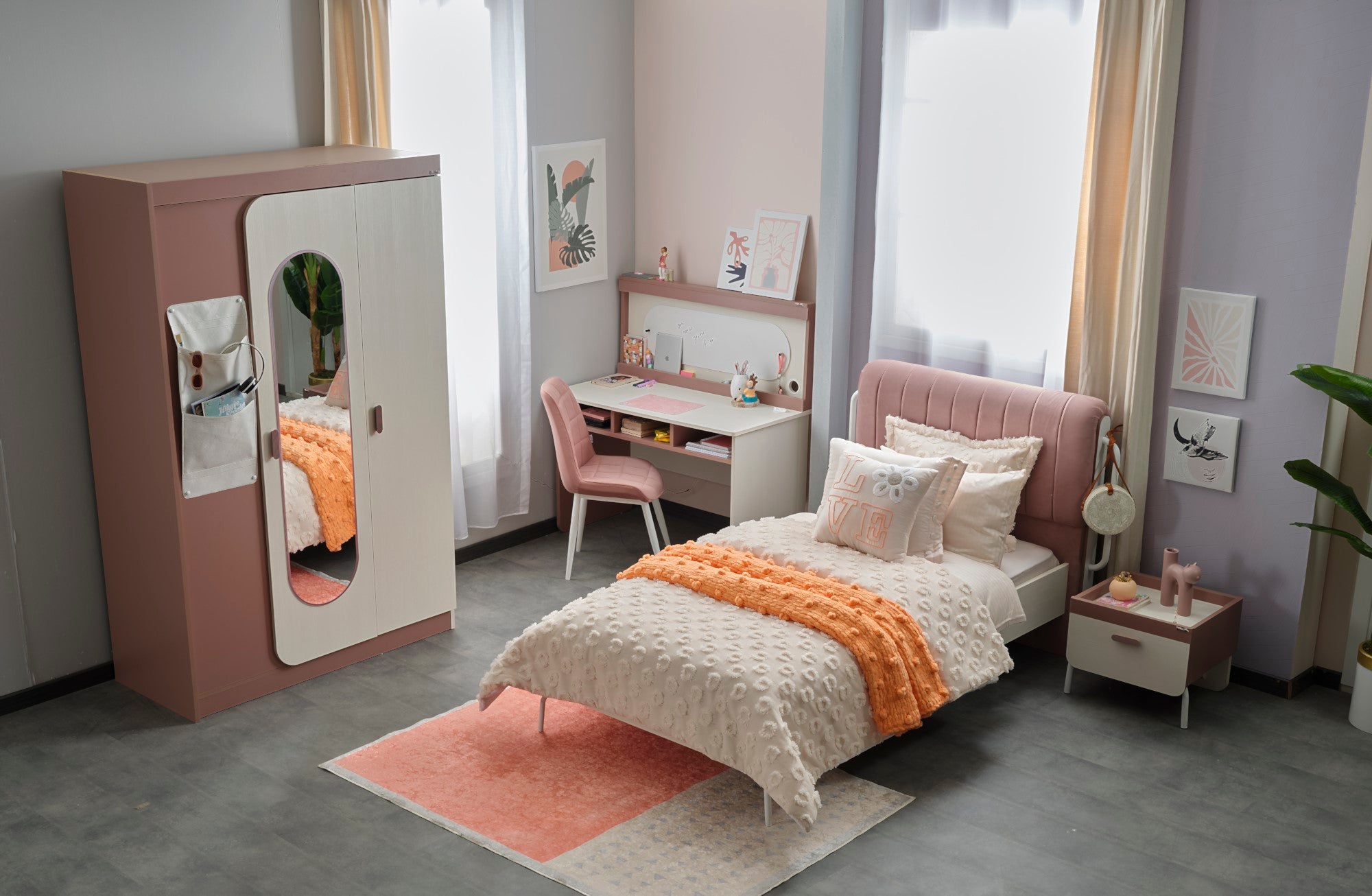 Linda Twin Bed With Headboard