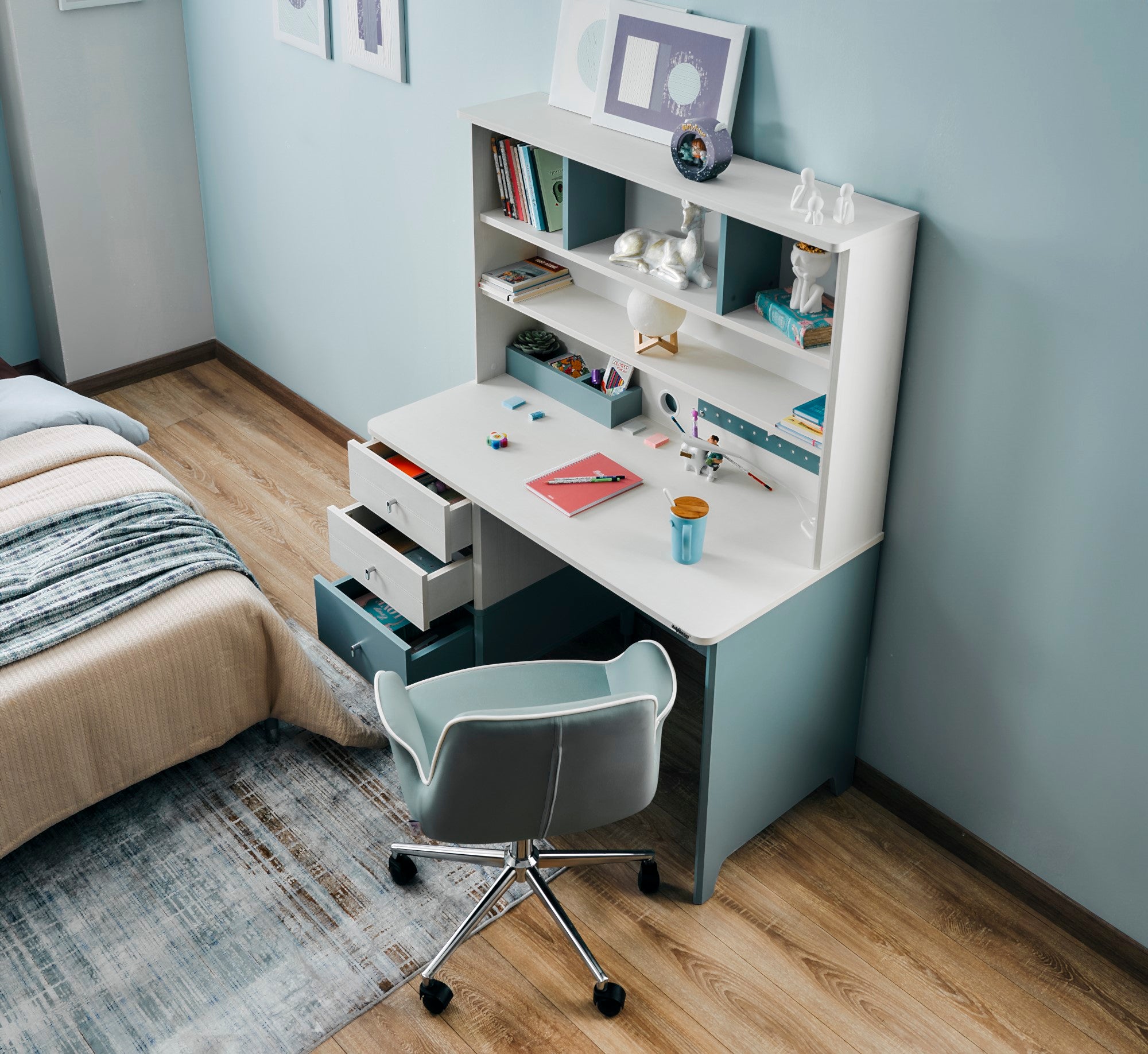 Marin Study Desk With Top Module