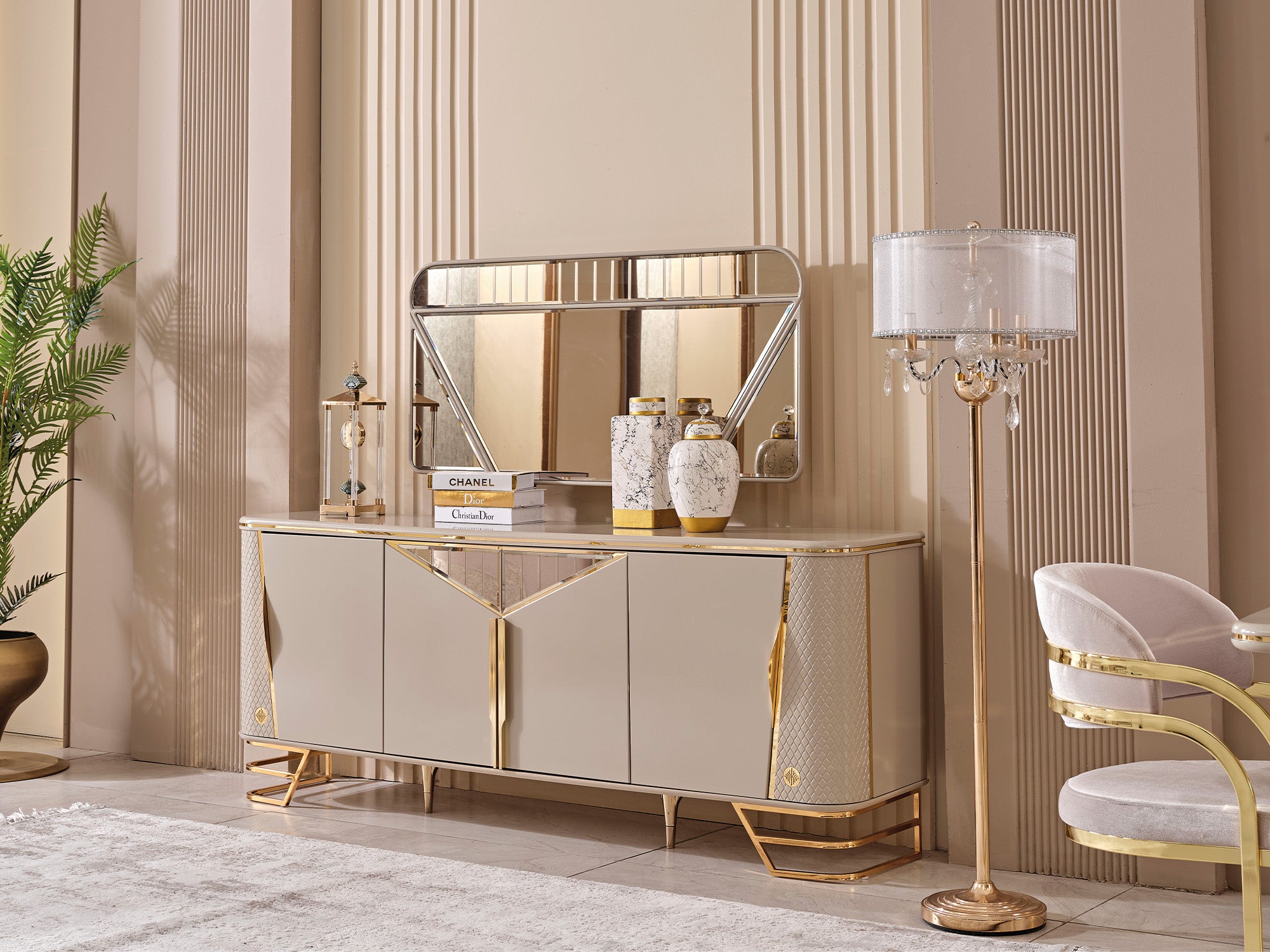 Romans Consol With Mirror