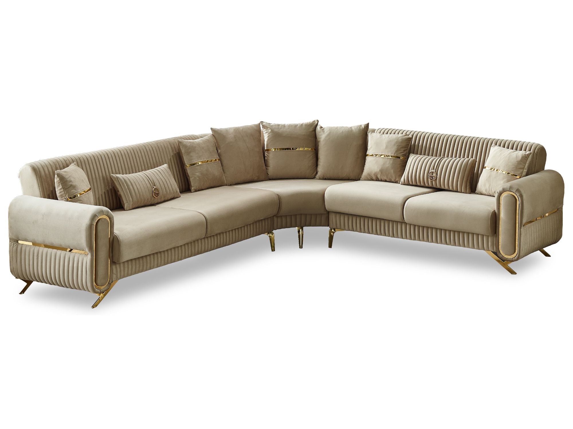 Royal 125" / 113" Wide Convertible Sectional