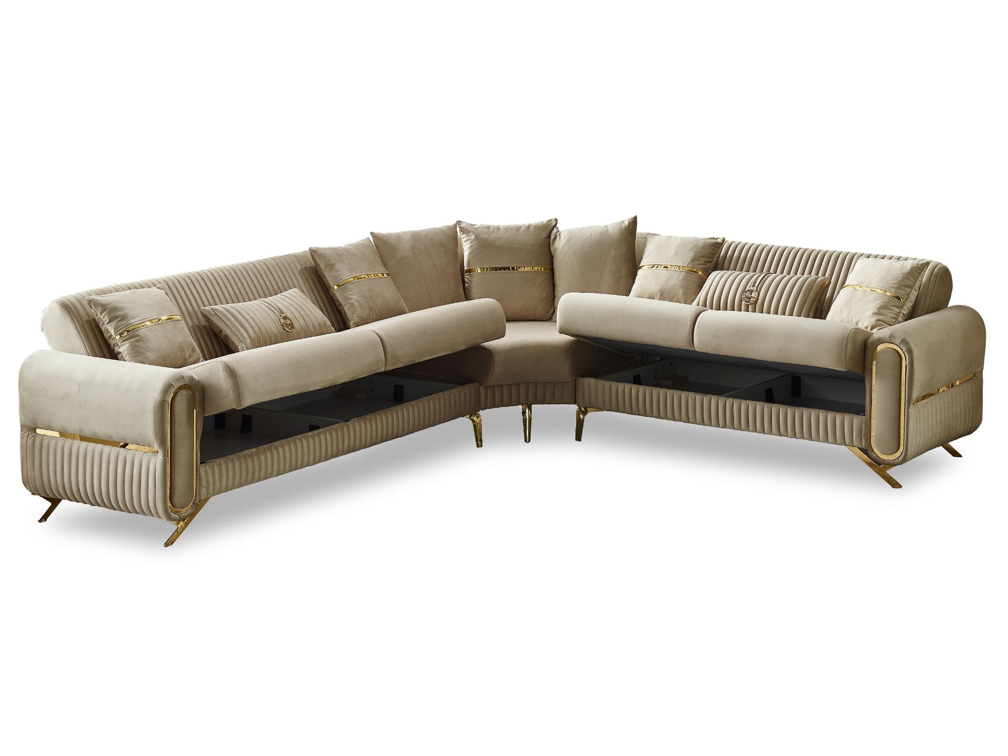 Royal 125" / 113" Wide Convertible Sectional