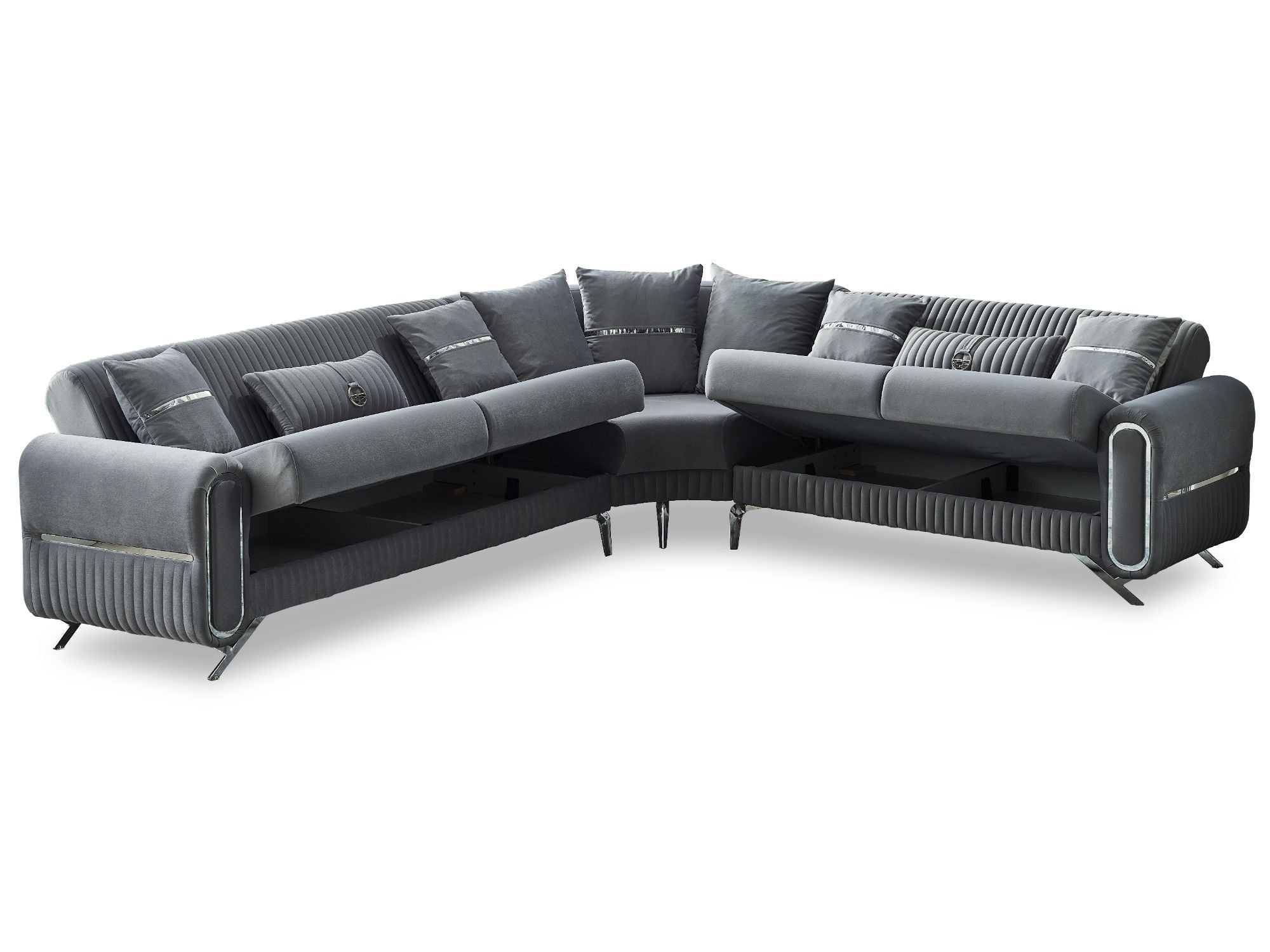 Royal 125" / 113" Wide Convertible Sectional
