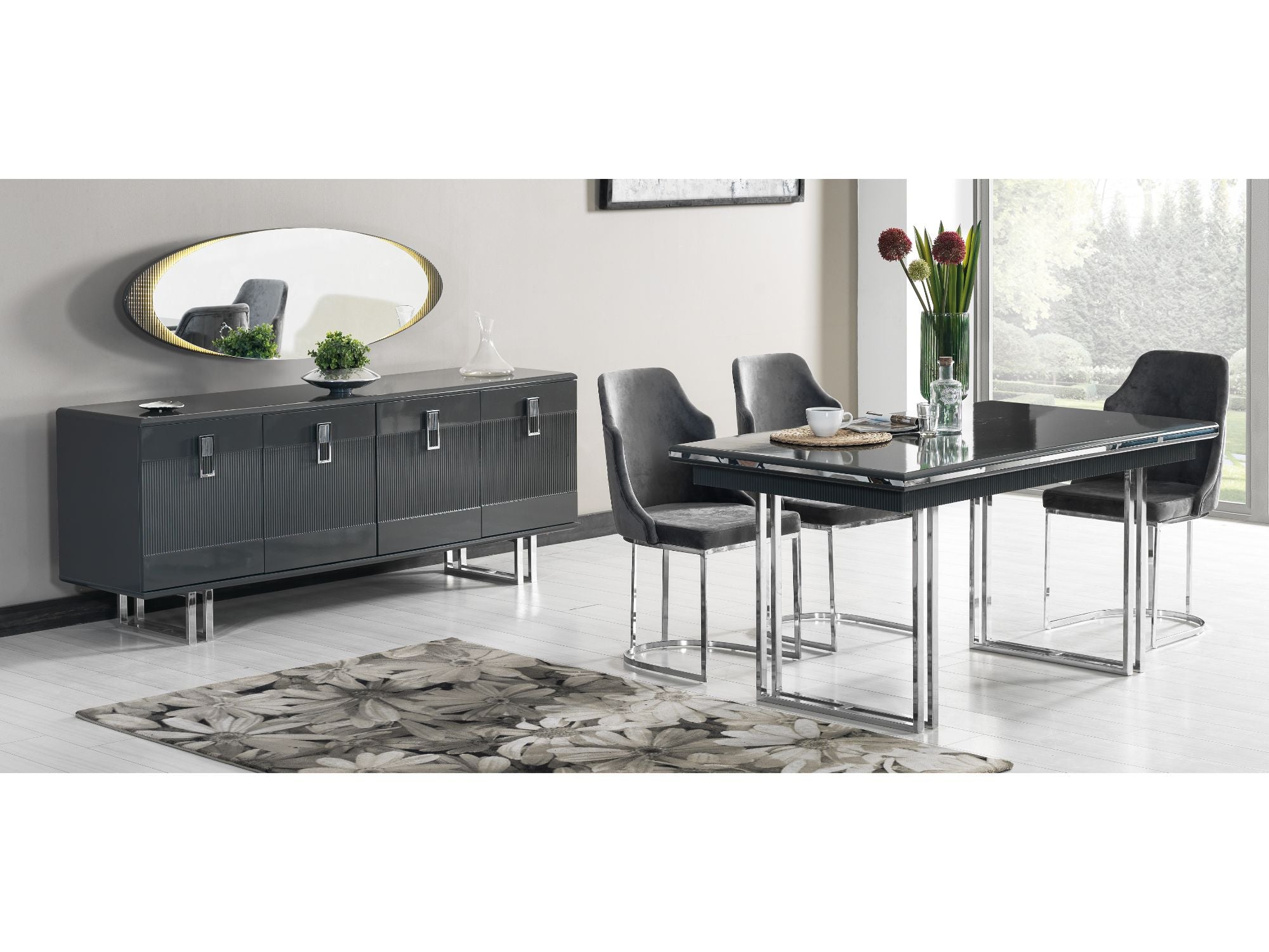 Elips Diningroom Consol With Mirror